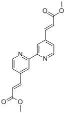 DIMETHYL 3,3'-[2,2'-BIPYRIDINE]-4,4'-DIYLBIS-(2E,2'E)-2-PROPENATE Struktur