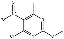 4-chloro-2-methoxy-6-methyl-5-nitropyrimidine Struktur