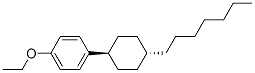 trans-p-(4-heptylcyclohexyl)phenetole Struktur