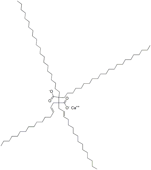 calcium di-1-docosyl bis(2-hexadecenyl)succinate Struktur
