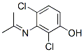 2,4-dichlor-3-[(isopropylidene)amino]phenol Struktur