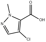 4-CHLORO-2-METHYL-2H-PYRAZOLE-3-CARBOXYLIC ACID Struktur