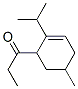 1-[5-methyl-2-(1-methylethyl)-2-cyclohexen-1-yl]propan-1-one  Struktur