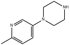 Piperazine, 1-(6-methyl-3-pyridinyl)- (9CI) Struktur