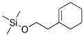 1-Trimethylsiloxy-2-(1-cyclohexenyl)ethane Struktur