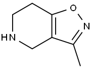 3-Methyl-4,5,6,7-tetrahydro-isoxazolo[4,5-c]pyridine Struktur