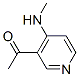 Ethanone, 1-[4-(methylamino)-3-pyridinyl]- (9CI) Struktur