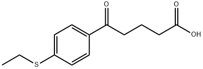 5-(4-ETHYLTHIOPHENYL)-5-OXOVALERIC ACID Struktur