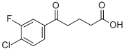 5-(4-CHLORO-3-FLUOROPHENYL)-5-OXOVALERIC ACID Struktur