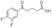 5-(3,4-DIFLUOROPHENYL)-5-OXOVALERIC ACID Struktur