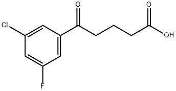 5-(3-CHLORO-5-FLUOROPHENYL)-5-OXOVALERIC ACID Struktur