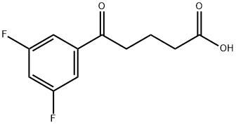 5-(3,5-DIFLUOROPHENYL)-5-OXOVALERIC ACID Struktur