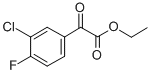 ETHYL 3-CHLORO-4-FLUOROBENZOYLFORMATE Struktur