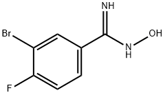 3-BROMO-4-FLUOROBENZAMIDOXIME Struktur