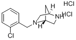 (1S,4S)-(+)-2-(2-CHLORO-BENZYL)-2,5-DIAZA-BICYCLO[2.2.1]HEPTANE DIHYDROCHLORIDE Struktur