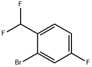 2-BROMO-1-(DIFLUOROMETHYL)-4-FLUOROBENZENE, 845866-81-1, 結構式