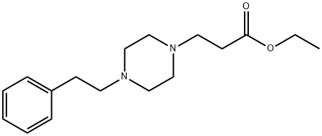 ETHYL 3-(4-PHENETHYLPIPERAZINO) PROPANOATE Struktur