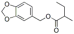 1,3-benzodioxol-5-ylmethyl 2-methylbutyrate Struktur