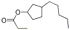 3-pentylcyclopentyl propionate  Struktur