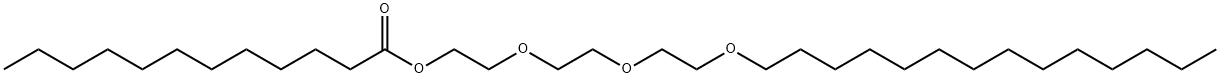 2-[2-[2-(tetradecyloxy)ethoxy]ethoxy]ethyl laurate Struktur