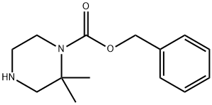 1-CBZ-2,2-DIMETHYL-PIPERAZINE Struktur