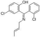 Phenol, 2-((2-butenylimino)(2-chlorophenyl)methyl)-4-chloro- Struktur