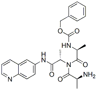 6-(N-Carbobenzoxy-alanyl-alanyl-alanylamido)quinoline Struktur