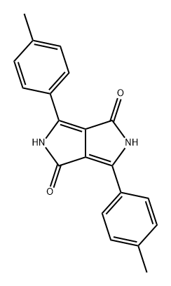 Pyrrolo3,4-cpyrrole-1,4-dione, 2,5-dihydro-3,6-bis(4-methylphenyl)- Struktur