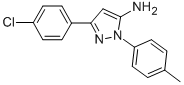 3-(4-chlorophenyl)-1-(4-methylphenyl)-1H-pyrazol-5-amine Struktur