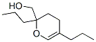 3,4-dihydro-2,5-dipropyl-2H-pyran-2-methanol Struktur