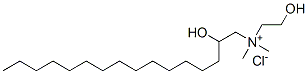 (2-hydroxyethyl)(2-hydroxyhexadecyl)dimethylammonium chloride Struktur