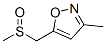Isoxazole, 3-methyl-5-[(methylsulfinyl)methyl]- (9CI) Struktur