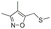 Isoxazole, 3,4-dimethyl-5-[(methylthio)methyl]- (9CI) Struktur