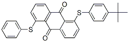 1-[[4-(1,1-dimethylethyl)phenyl]thio]-5-(phenylthio)anthraquinone Struktur