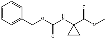 Cyclopropanecarboxylic acid, 1-[[(phenylMethoxy)carbonyl]aMino]-, Methyl ester Struktur