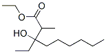 ethyl 3-ethyl-3-hydroxy-2-methylnonan-1-oate Struktur