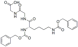 N-[N-[N2,N6-bis[(benzyloxy)carbonyl]-L-lysyl]glycyl]glycine Struktur