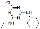 6-chloro-N-cyclohexyl-N'-ethyl-1,3,5-triazine-2,4-diamine  Struktur