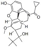 (5alpha,7alpha)-alpha-tert-butyl-17-(cyclopropylcarbonyl)-4,5-epoxy-18,19-dihydro-3-hydroxy-6-methoxy-alpha-methyl-6,14-ethenomorphinan-7-methanol Struktur