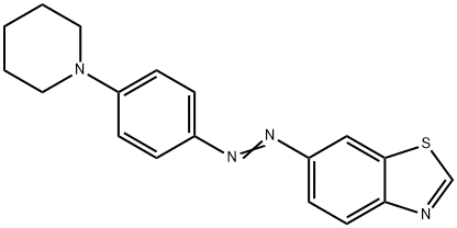 6-(4-N-piperidinylphenyl)azobenzothiazole Struktur