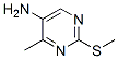 5-Pyrimidinamine,  4-methyl-2-(methylthio)- Struktur