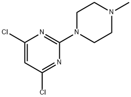 4,6-DICHLORO-2-(4-METHYL-PIPERAZIN-1-YL)-PYRIMIDINE Struktur