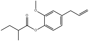 4-allyl-2-methoxyphenyl 2-methylbutyrate Struktur