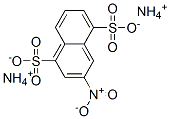 diammonium 3-nitronaphthalene-1,5-disulphonate Struktur