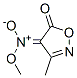 5(4H)-Isoxazolone,3-methyl-4-(methyl-aci-nitro)-,(E)-(9CI) Struktur