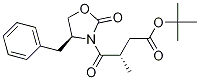 (S)-tert-butyl 4-((S)-4-benzyl-2-oxooxazolidin-3-yl) -3-Methyl-4-oxobutanoate Struktur