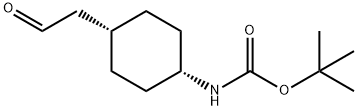 cis-4-(Boc-aMino)cyclohexaneacetaldehyde Struktur