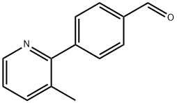 4-(3-Methylpyridin-2-yl)benzaldehyde Struktur