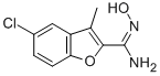 2-Benzofurancarboximidamide, 5-chloro-N-hydroxy-3-methyl- Struktur