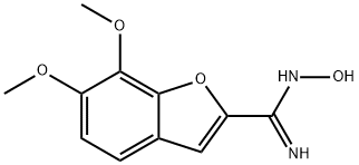 2-Benzofurancarboximidamide, 6,7-dimethoxy-N-hydroxy- Struktur